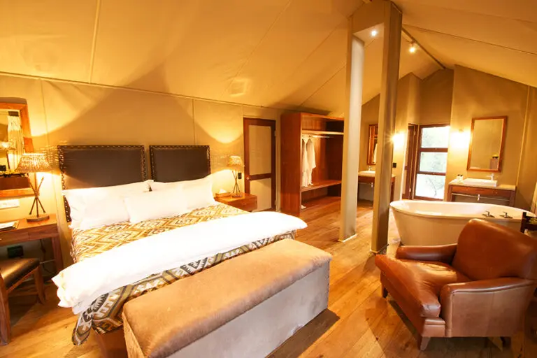 Classic but chic safari tents.