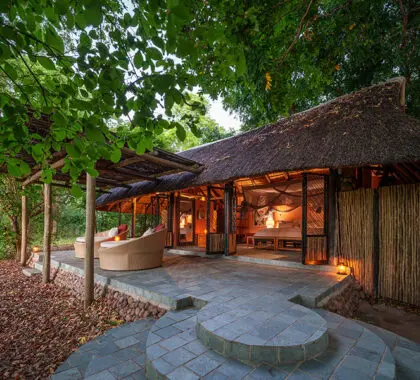 Patio del Chalet Kapamba.