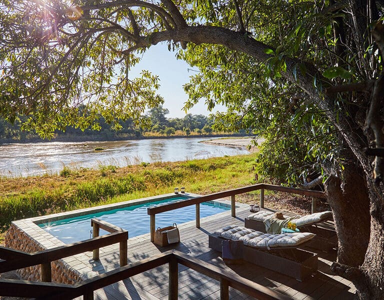 Swimming pool with a view.