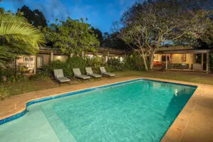 Take a dip in the pool.