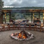 Enjoy your dinner in the open air boma.