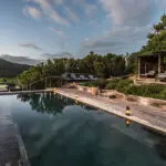 Spend your leisure hours taking dips in the pool and relaxing on the loungers.