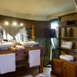 En suite bathrooms are fitted with hardwood double vanities.