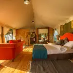 Spacious canvas suites.