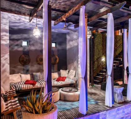 The pool sala at Kensington House.