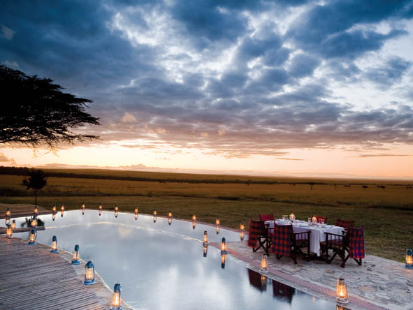Popular with couples, families & groups, private dinners are part of the Kenya luxury safari experience.
