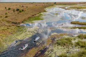 Kayaking at King Lewanika.
