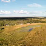 Aerial view of the camp.
