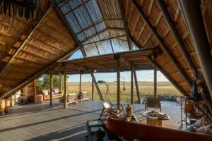 Views of Liuwa Plains from the lodge.