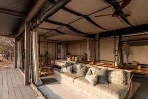 Interior of you suite at King Lewanika.