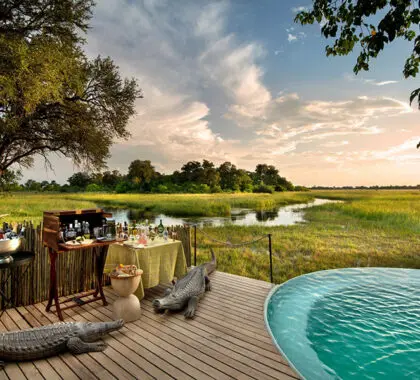 La piscina de Khwai Leadwood.