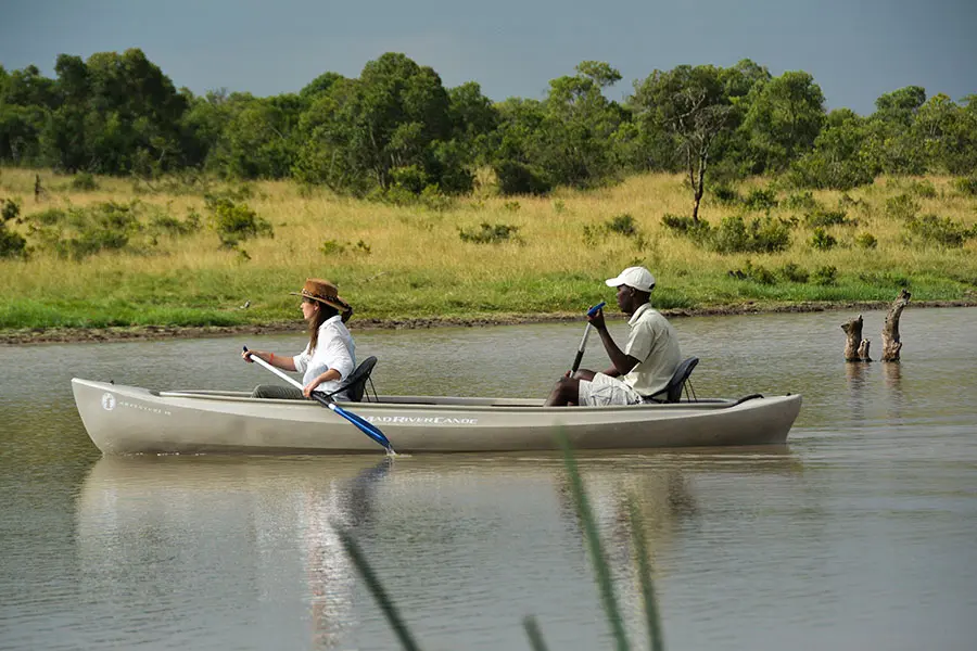 Canoeing down the river in Laikipia | Go2Africa