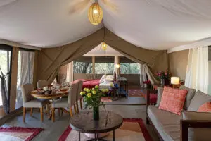 Interior de la suite familiar Kicheche Laikipia.
