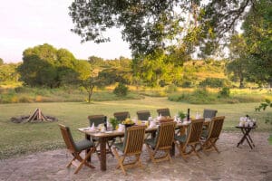 Comedor al aire libre.