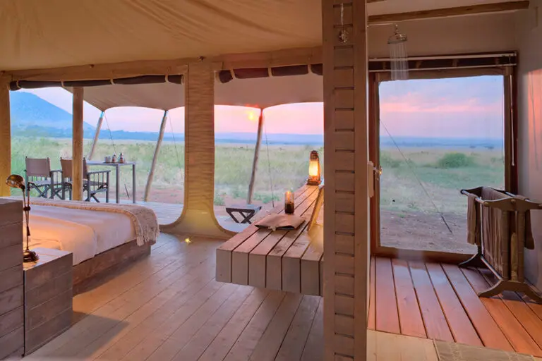 KichwaTemboTentedCamp-UpperLevelBedroom-ArialView