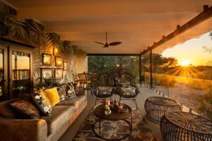 The observation lounge. 