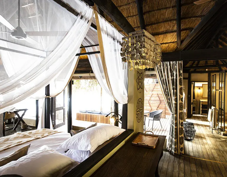 Large suites with plunge pools & outdoor showers.