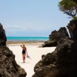 Beach strolls beneath the Cora Cliff.