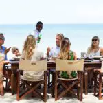 Family lunch on Diani Beach