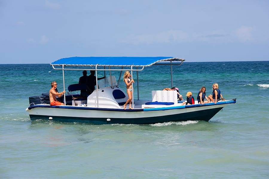 Boat rides from Galu Beach.