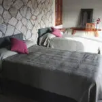The cotttages are simply designed with the added touches of a fan, mosquito net, and a cosy fireplace.