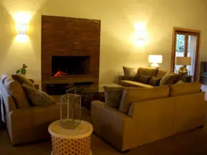 Rest in the comfy lounge near the fireplace with a great book, soaking up the tranquil setting.