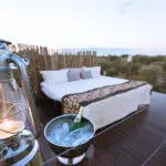 Take in the stark beauty and remoteness from the sleep-out deck.