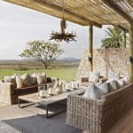 Una terraza relajante. 
