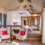 Spacious interior rooms.