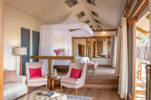 Spacious interior rooms.