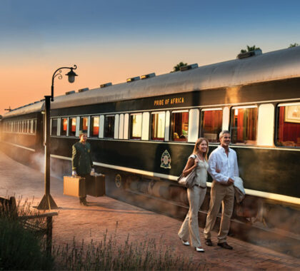 Rovos Rail seeks to recreate the golden age of travel, right down to hissing steam & liveried porters!
