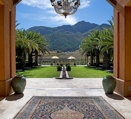 The Palm Courtyard at La Residence.