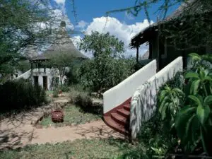 Lake Manyara Serena Safari Lodge offers a beautiful garden.
