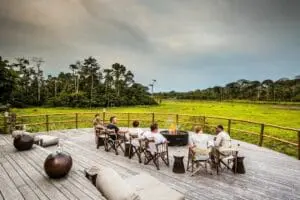 Lango Camp situated in the heart of the Odzala-Kokoua National Park. 