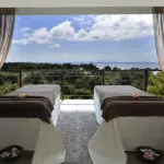 Vista desde el spa de Le-Domaine de L'Orangeraie.