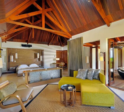 Dormitorio de la Villa Presidencial Lemuria