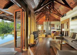 Salon de la villa présidentielle Lemuria