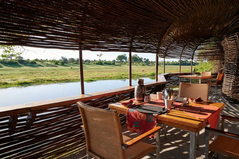 Dining at Leroo La Tau.