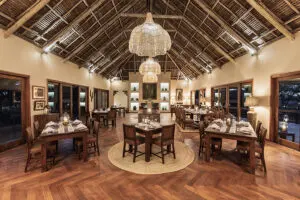 El comedor interior. 
