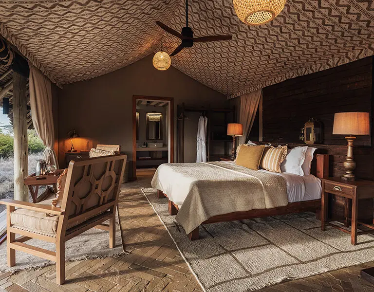 Spacious, luxury tents. 