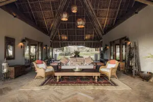 The common area at Lewa Safari Camp.