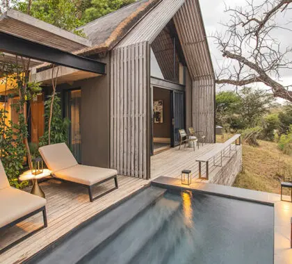 Enjoy a swim in your private pool.