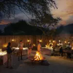 Boma dinners - a festive affair of food cooked on the fire, singing and dancing.