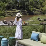 The river brings an array of wildlife right in front of the lodge.