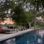 Heated swimming pool.
