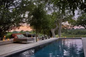 Heated swimming pool.