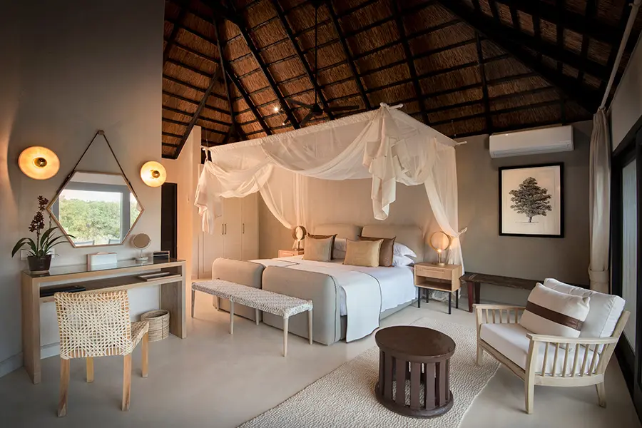 Interior de la suite de lujo.