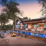 Take a refreshing evening dip in the pool.