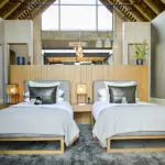 Spacious twin bedroom, perfect for families.