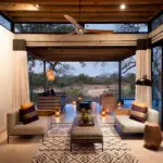 Relax in the lounge area.